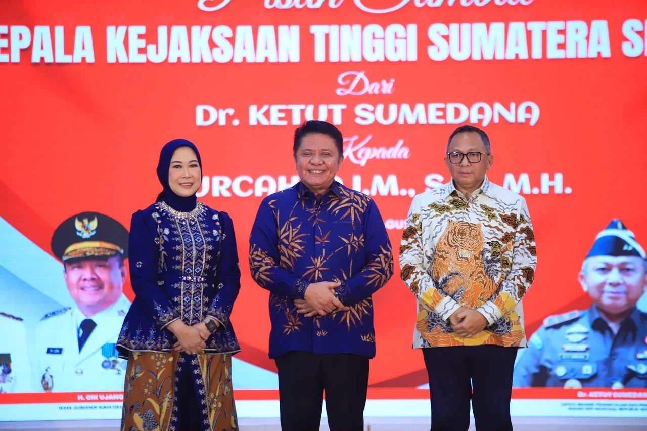 Dokumentasi pisah sambut Kepala Kejaksaan Tinggi Sumatera Selatan di Griya Agung, 14 Agustus 2026.